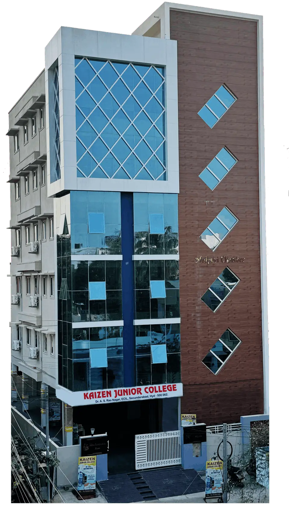 The Kaizen Junior College building in Dr. A. S. Rao Nagar, Hyderabad